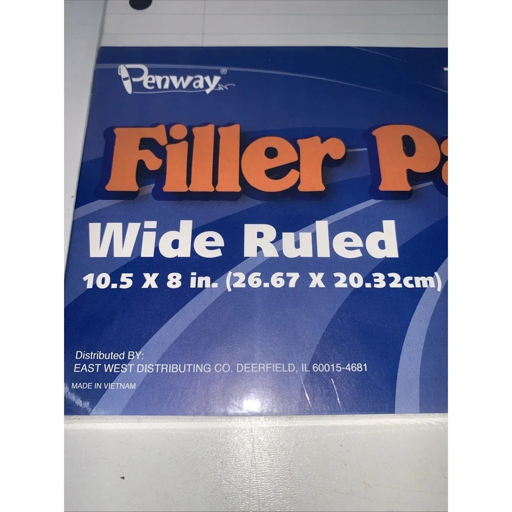Penway 150 Sheets Wide ruled notebook filler paper 10.5x8